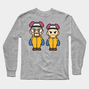 Walter White and Jesse Pinkman Chibi Long Sleeve T-Shirt